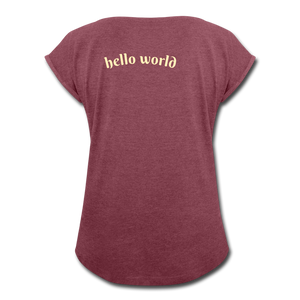 XmasTshirt - heather burgundy