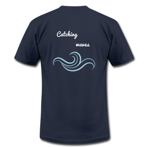 Catching waves - navy